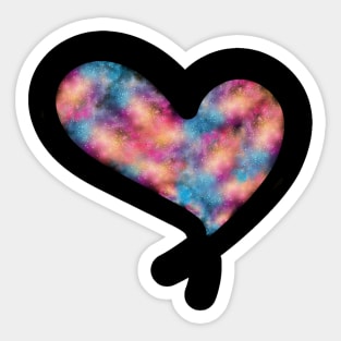 Colorful Hart Sticker